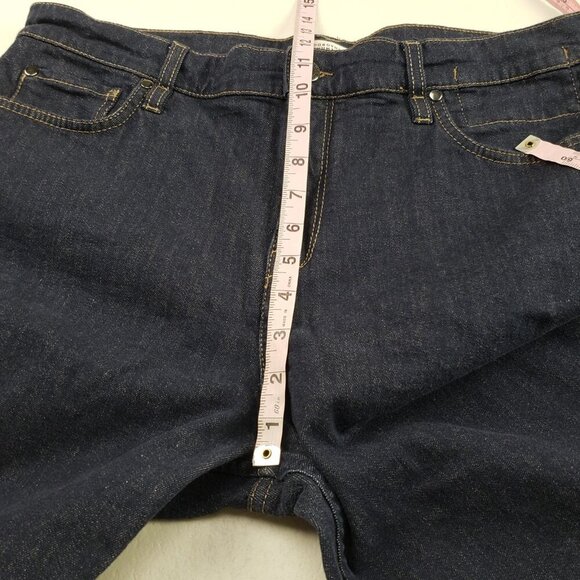 Dorothee Schumacher Straight Leg Jean Womens 5 US 10 Blue Dark Wash High Rise - Picture 11 of 13